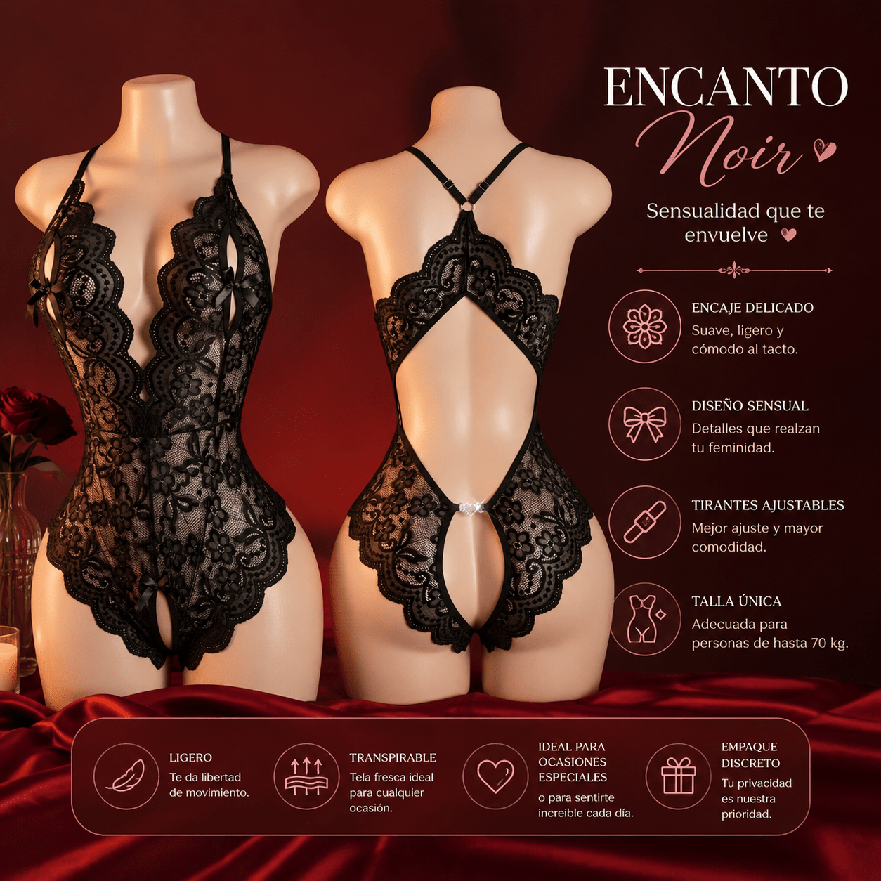 ✨️ Body Encanto de Encaje - Sin Culpa Mx