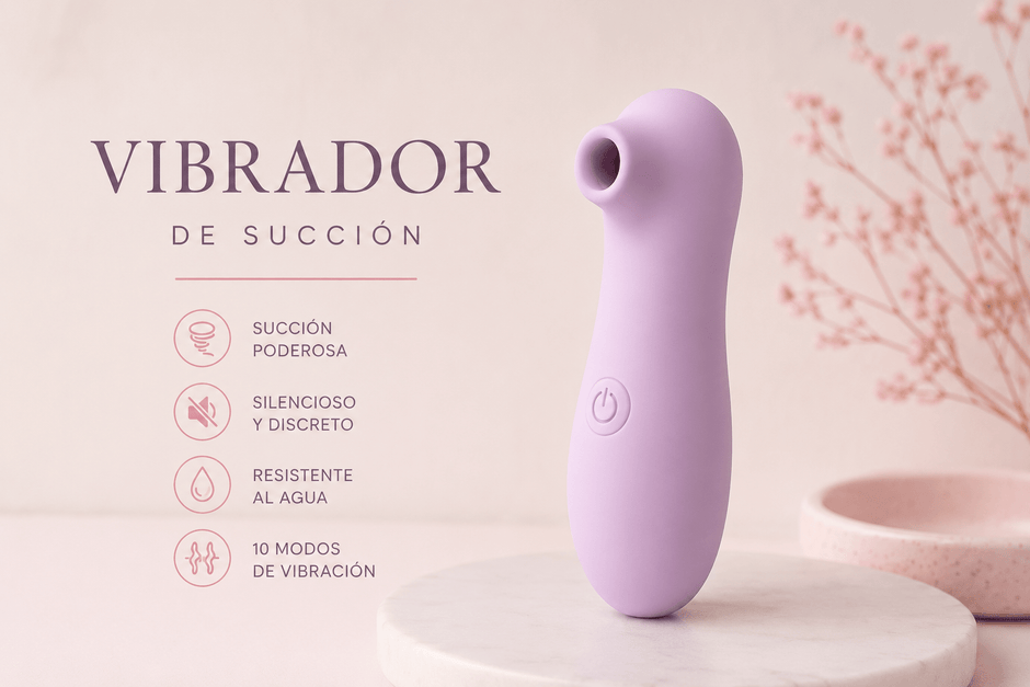 Vibrador de Succión Compacto y discreto 