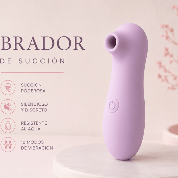 Vibrador de Succión Compacto y discreto 